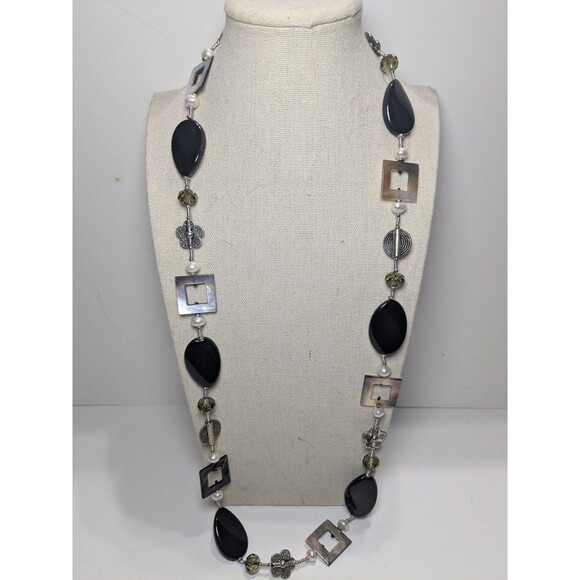Premier Designs Beaded Station Necklace - Picture 1 of 5